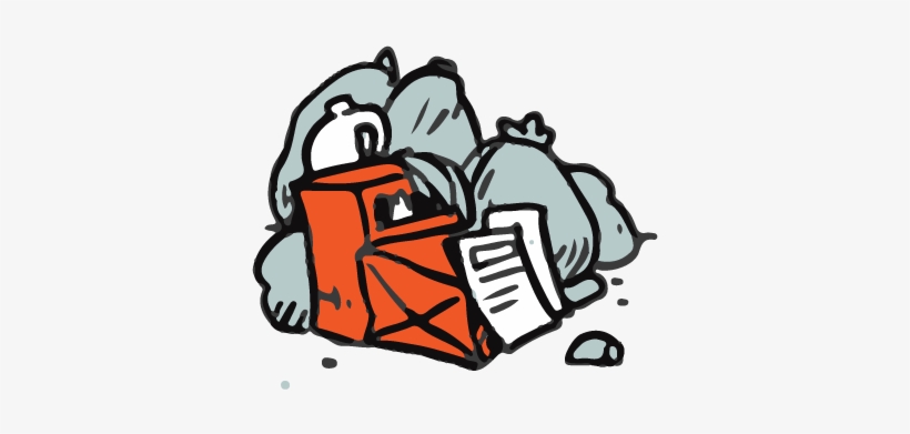 Trash Bags - Bin Bag, transparent png download