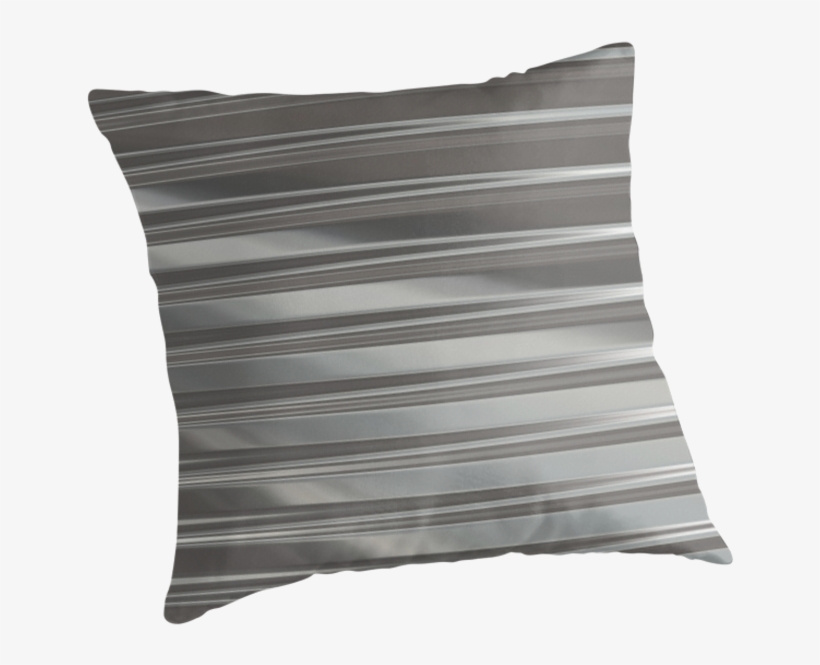 'corrugated Chrome - Throw Pillow, transparent png download