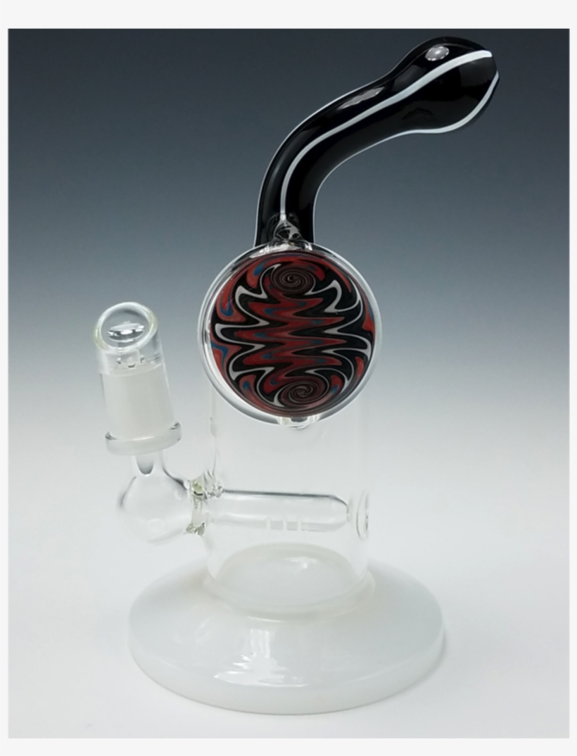 Inline Perc Wig Wag Dab Rig With Bent Neck By Mile - Smoking Pipe, transparent png download