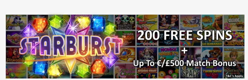 200 Free Spins On 'starburst' Welcome Package - Free Consultation, transparent png download
