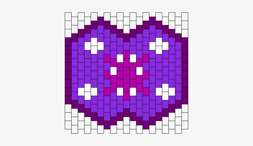 Twilight Sparkle Cutie Mark Mask Bead Pattern - Bear Kandi Mask Pattern, transparent png download