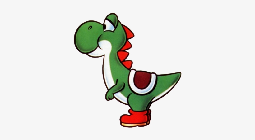 Yoshi Art From 1990 By Nintendo - Yoshi Mario Transparent