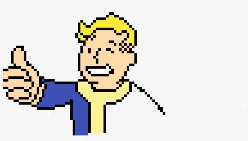 Pip Boy - Minecraft Pixel Art Vault Boy, transparent png download