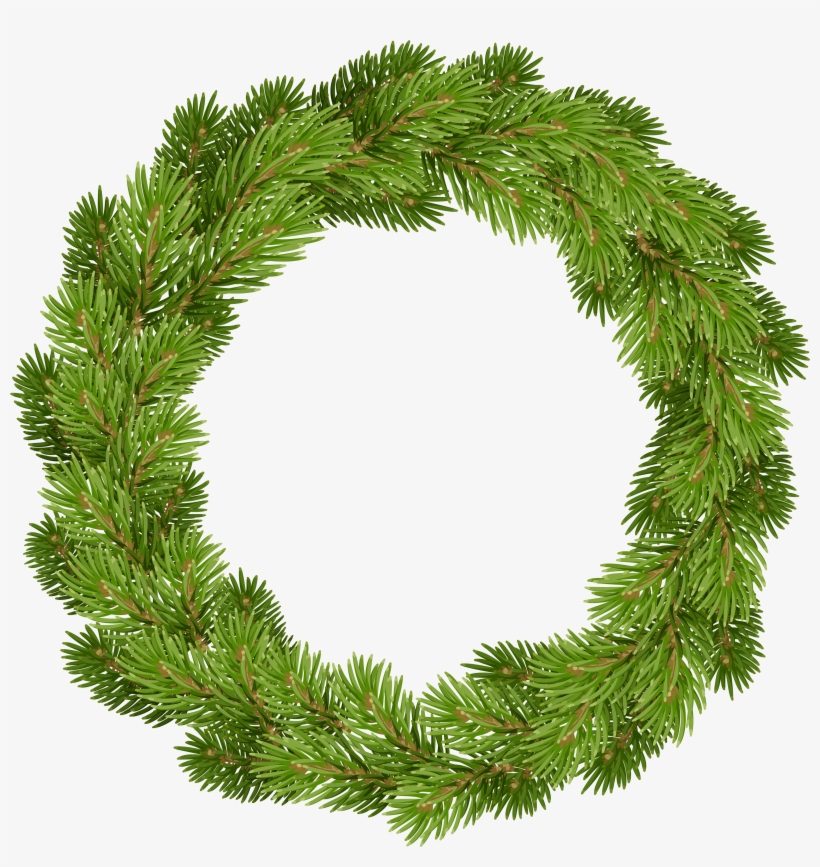 Pine Wreath Png, transparent png download