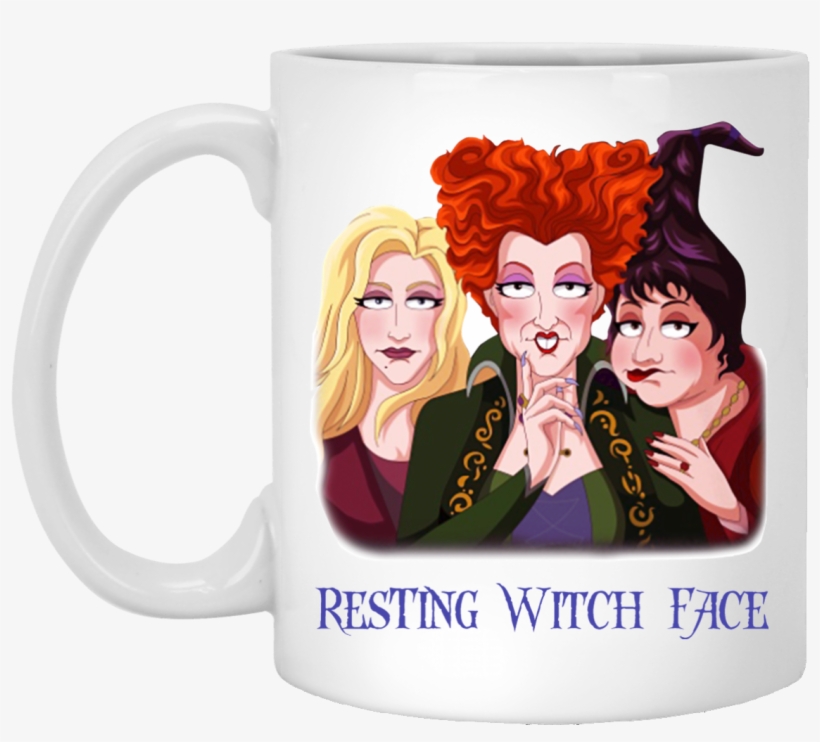 Sanderson Sisters Resting Witch Face Hocus Pocus Mug - Resting Witch Face Hocus Pocus, transparent png download