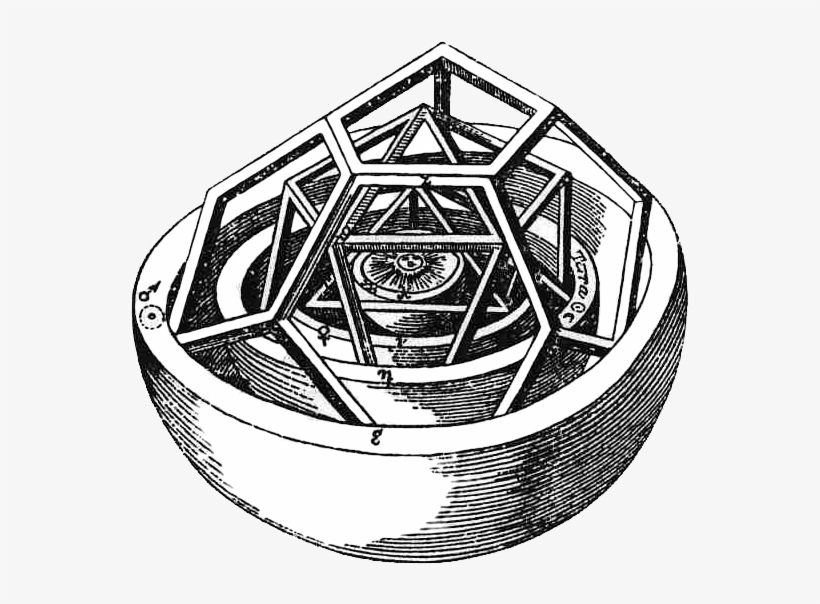 He Was Certain That The Spacing Of The Planets In The - Platonic Solids Solar System, transparent png download