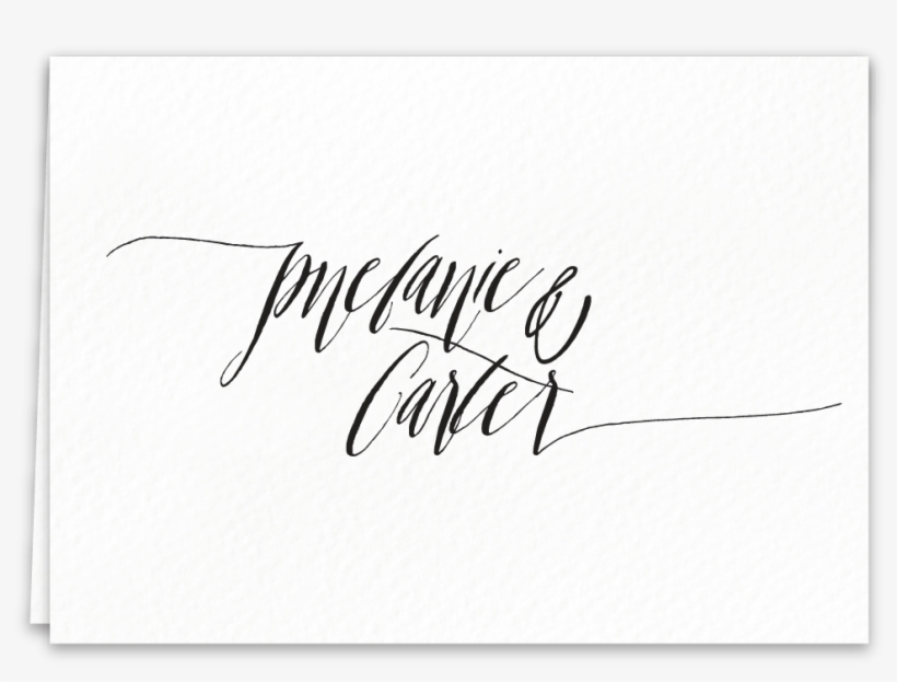 Thank You Card Delicate Wreath Suite - Calligraphy, transparent png download