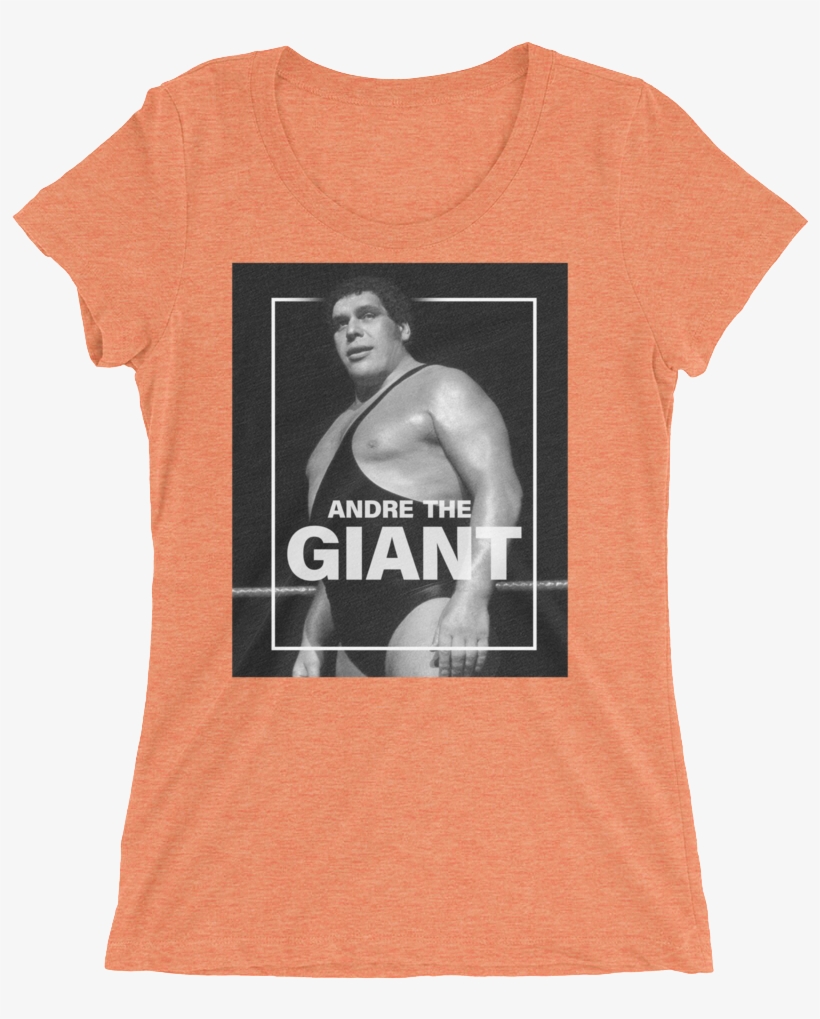 Andre The Giant "photo" Women's Tri Blend T Shirt - Yas, transparent png download