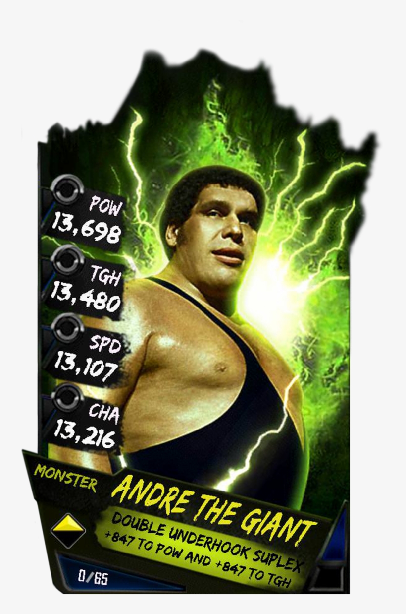 Andrethegiant S4 17 Monster - Wwe Supercard Monster Cards, transparent png download