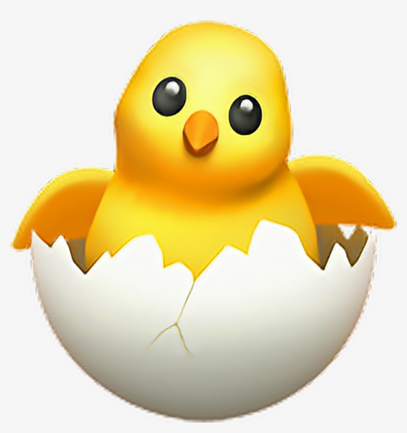 ❁ Hatching Chick Emoji 🐣 Babychicken Egg Chicken Emoji - Emoji 🐣, transparent png download