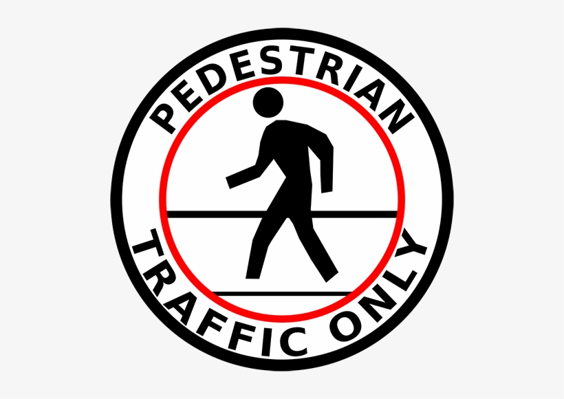 Pedestrian Traffic Only Floor Sign - Sarawak Progressive Democratic Party, transparent png download