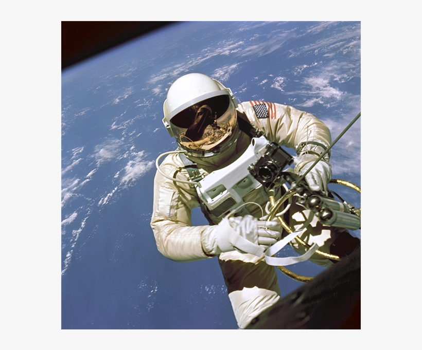 Photo Of Gemini Iv Astronaut Edward H - Omega Moonwatch On Moon, transparent png download