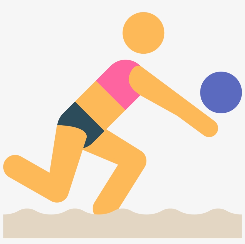 Beach Volleyball Icon - Cuales Son Los Deportes Acuaticos, transparent png download