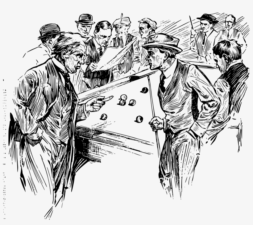 This Free Icons Png Design Of Men Playing Pool, transparent png download