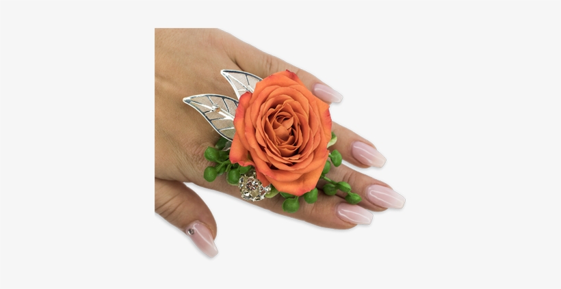 Tangerine Floral Ring Custom Product - Angels Trumpet Flowers & Gifts, transparent png download