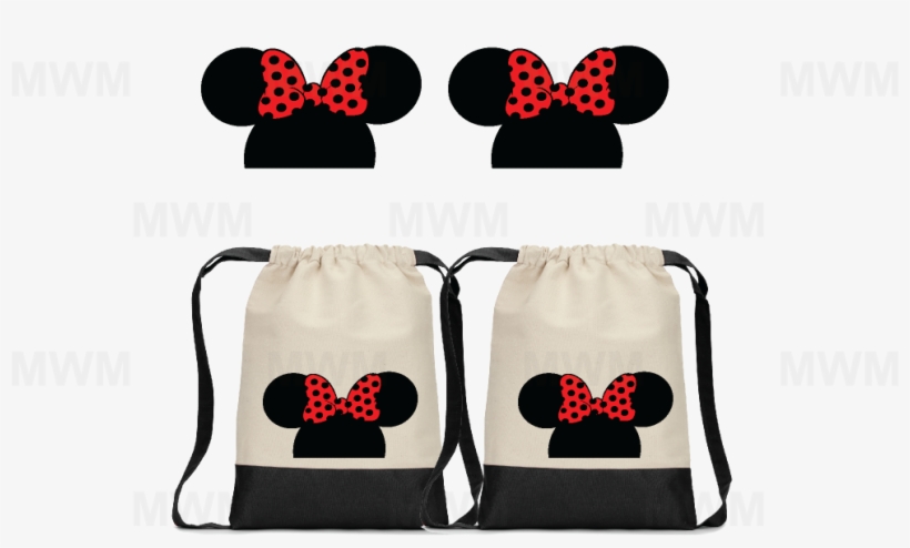 Lgbt Lesbian Matching Couples Cotton Canvas Drawstring - Mickey Mouse String Bag, transparent png download