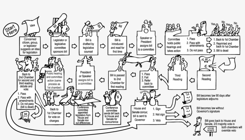 How And Idea Becomes Law - Law, transparent png download