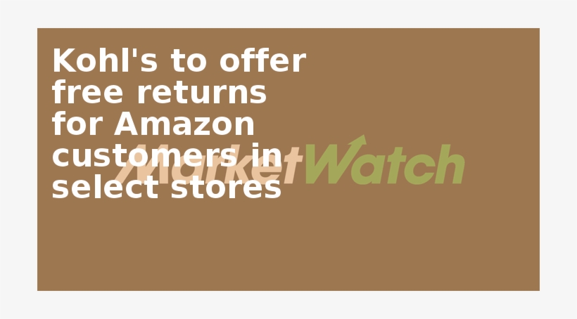 Kohl's To Offer Free Returns For Amazon Customers In - Je Suis Folle Et Alors, transparent png download