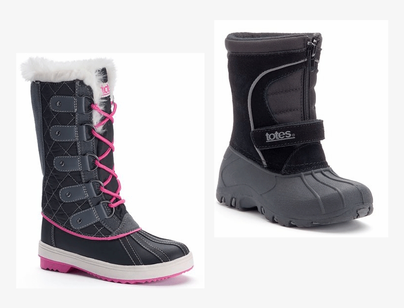 Check Out These Amazing Low Prices On Totes Winter - Girls Totes Boots Suri Black Water Resistant Winter, transparent png download