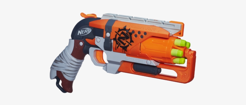 Nerf Zombie Strike Hammershot Blaster - Nerf Zombie Strike Hammershot, transparent png download