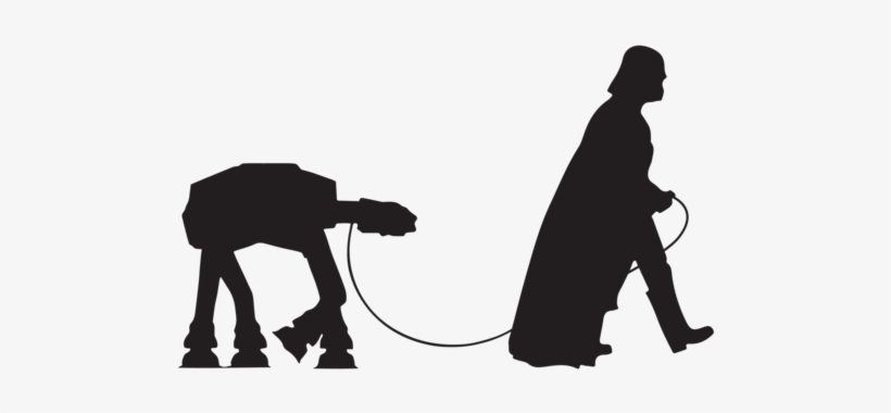 Girl And Her At-at Walker Star Wars Apple Macbook Laptop, transparent png download