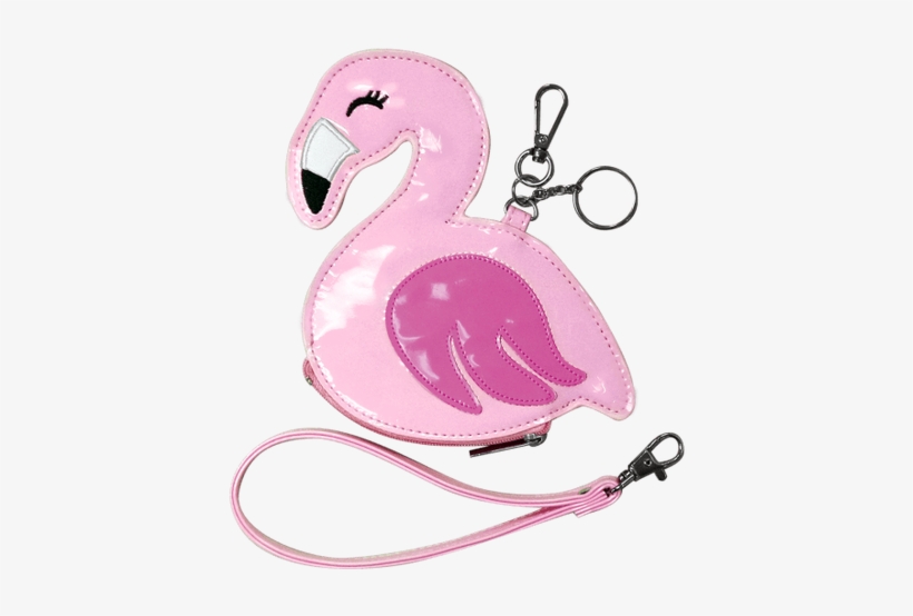 Flamingo Purse Keychain - Handbag, transparent png download