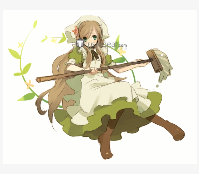 Hetalia Axis Powers Hungary Little Elizaveta Green - Aph Axis Powers Hetalia Maid Hungary Cosplay Costume, transparent png download