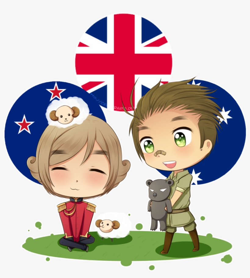 Australia And New Zealand By Crazyraipie - Aussie, transparent png download