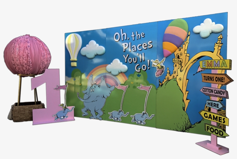 The Places You'll Go Package In Pink - Oh The Places You Ll Go Prop, transparent png download