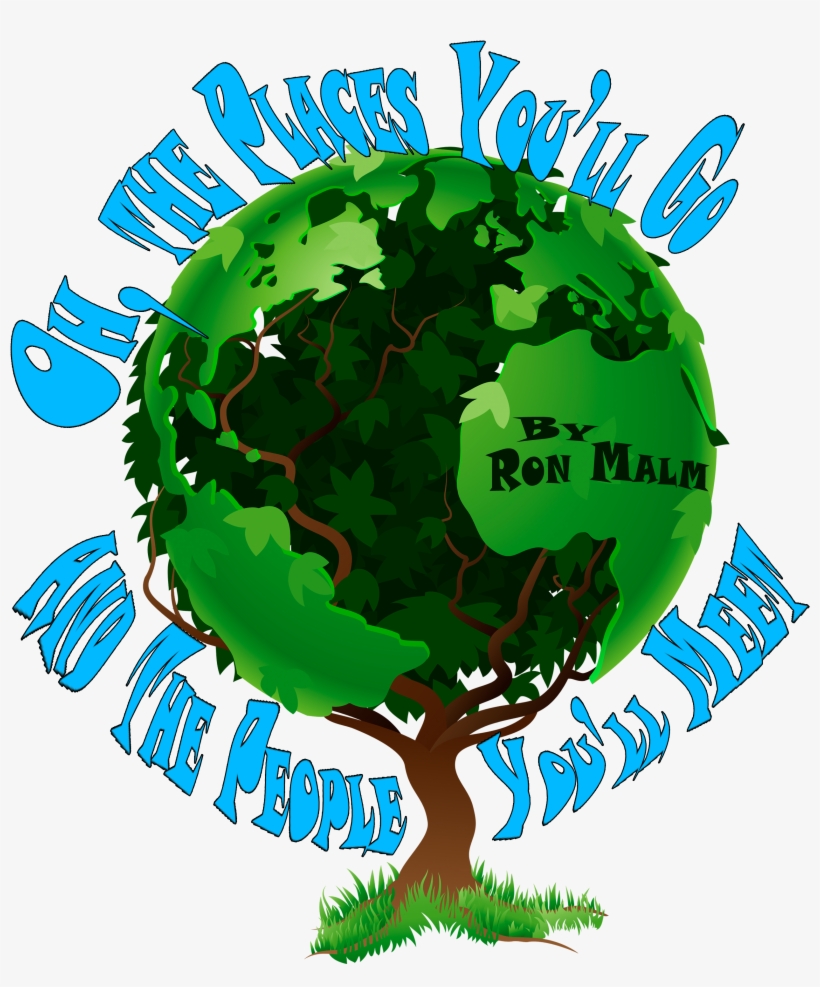 Oh The Places Ron Blog - Globe World Tree 84" Curtains, transparent png download