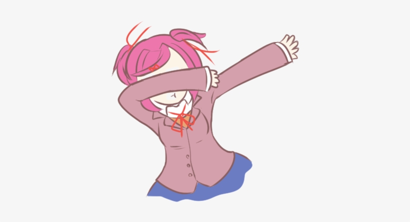 0 Replies 0 Retweets 0 Likes - Dabbing Natsuki, transparent png download