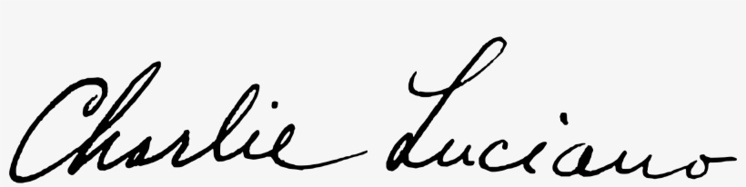 Open - Lucky Luciano Signature, transparent png download