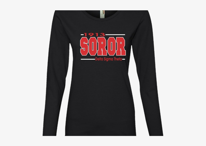 Dst Soror Long Sleeve Tee - Closeout, transparent png download