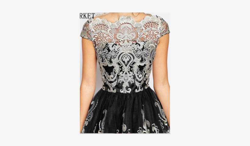 2018 Sexy Full Mesh Silver Lace Embroidery Party Prom - Best Prom Dresses 2018, transparent png download