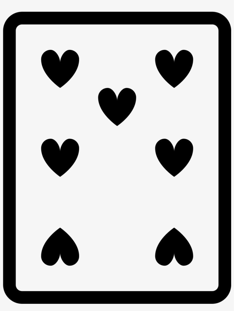 7 Of Hearts Icon - 6 De Picas, transparent png download
