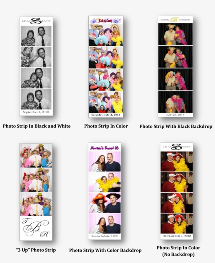Photo Booth Information Winter 13-3 - Strips Print, transparent png download