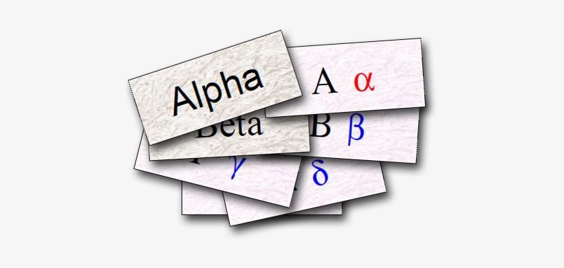 Greek Alphabet Cards, transparent png download