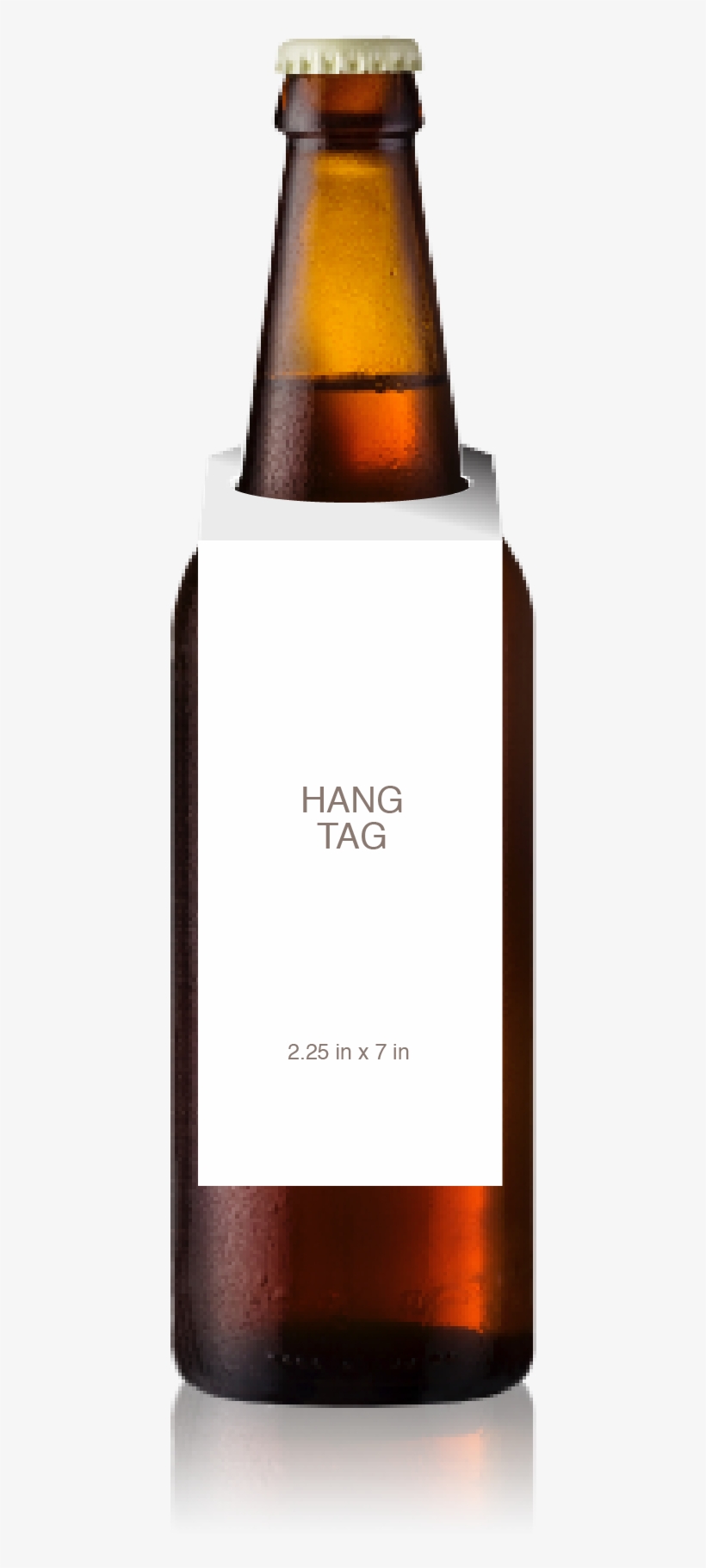 Tall Bottle With A Blank Hangtag From Crushtag - Old Worthy Leithers' Cure For Scurvy Pale Ale Beer, transparent png download