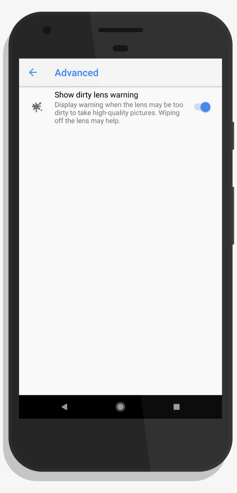 Google Camera Dirty Lens Notification Setting - Nativescript Tabview, transparent png download