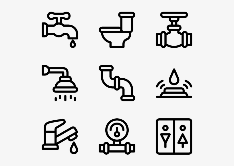 Plumber Tools And Elements - Optometry Icons, transparent png download