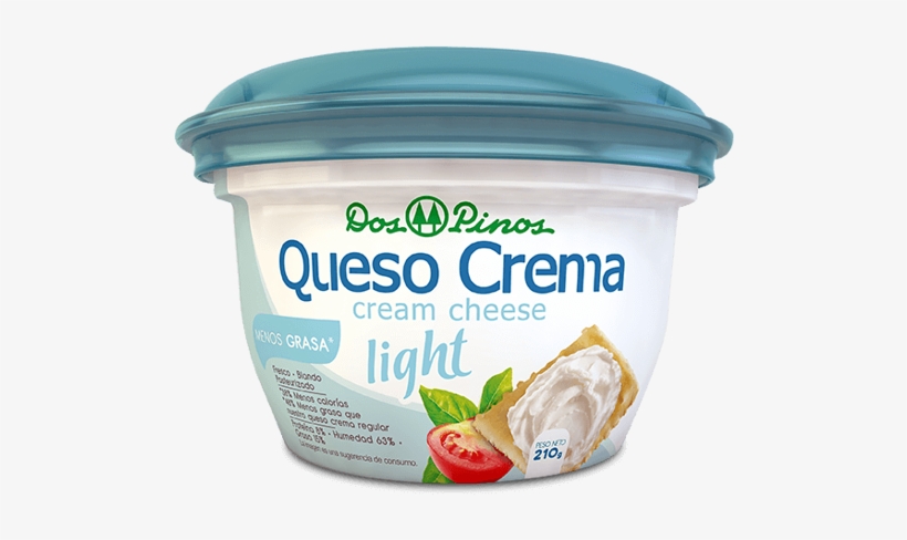 Picture Of Queso Crema Light - Dos Pinos, transparent png download
