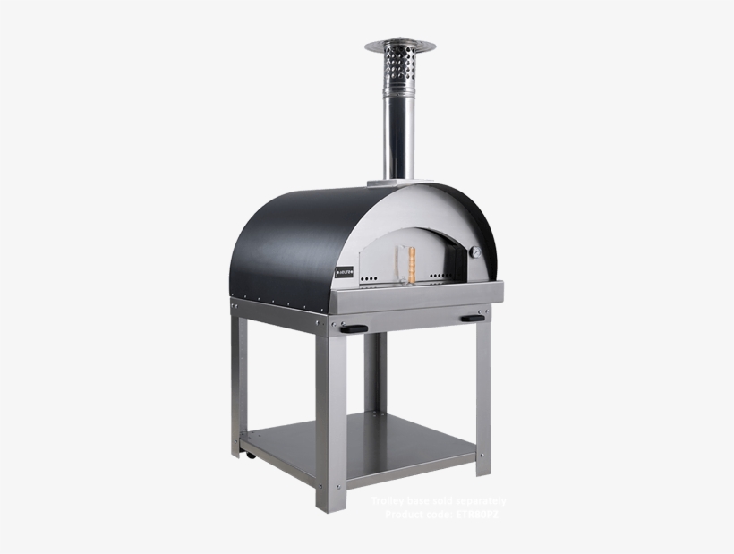 Pizza Oven Wood Style 80x80cm Ss/black - Wood-fired Oven, transparent png download