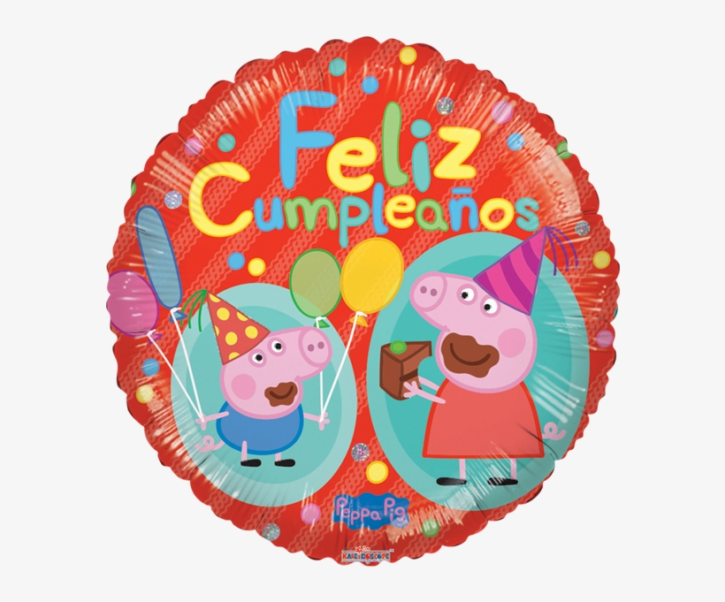 Globo Pepa Feliz Dia Rojo - Georges First Day At Playgroup By Ladybird, transparent png download