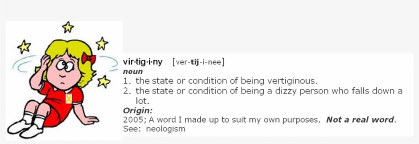 Living In My Dizzying World - Girl Falling Down, transparent png download