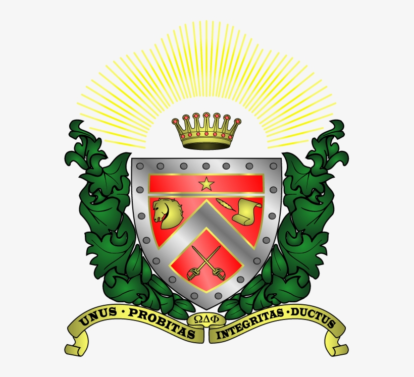 Omega Delta Phi Crest Photo - Omega Delta Phi Fraternity Crest, transparent png download