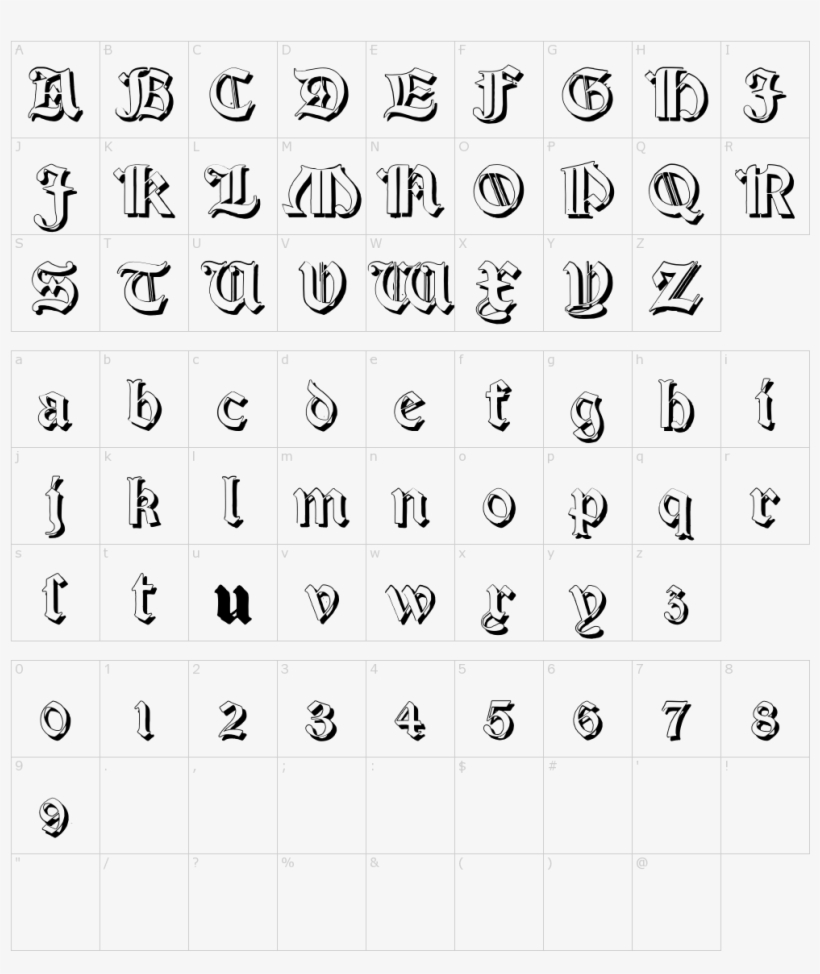Font Characters - Gatsby Font, transparent png download