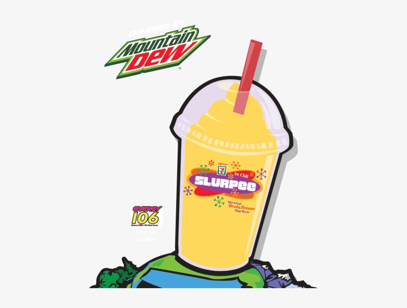 Slurpee Cup Head Underneath » Slurpee Cup Head Underneath - Mountain Dew, transparent png download