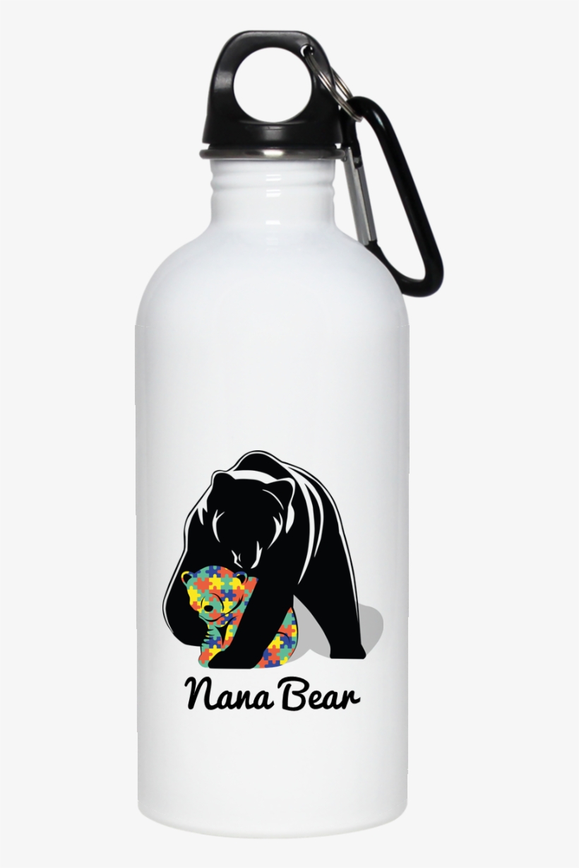 Mama Bear Customizable Stainless Steel Water Bottle - 99 Problems But Beer Solves Them Funny Tee - Men's, transparent png download