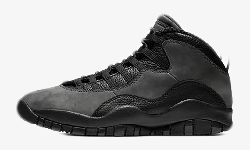 Air Jordan 10 "shadow" - Air Jordan 10 Shadow, transparent png download