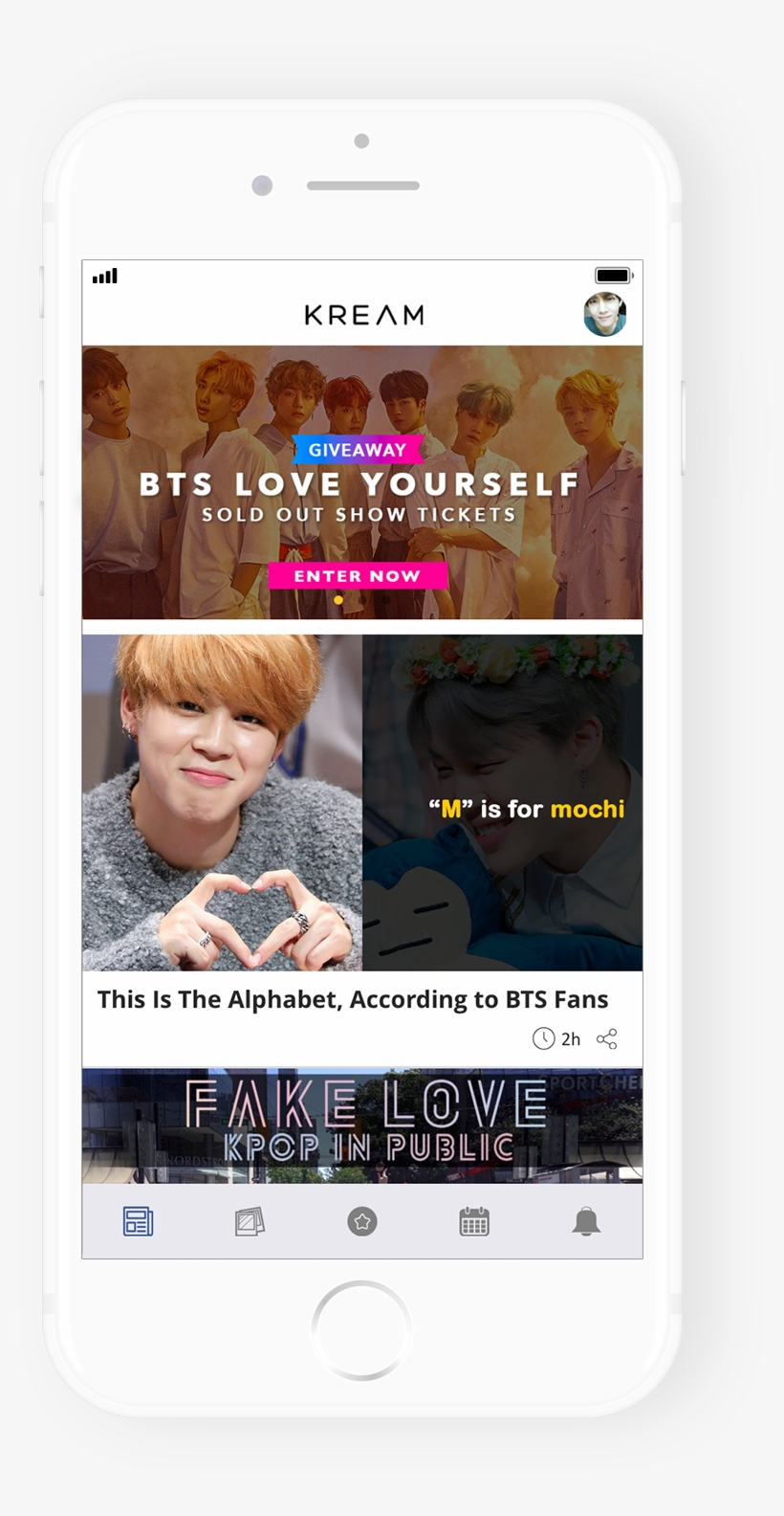 Follow Breaking K-culture News - Kream App, transparent png download